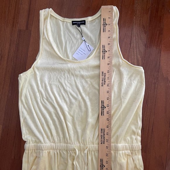 New Generation Love Yellow Velour Emery Jumpsuit Size XL Extra Large - Picture 5 of 12